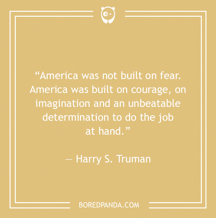 Harry S. Truman quote on courage and determination 