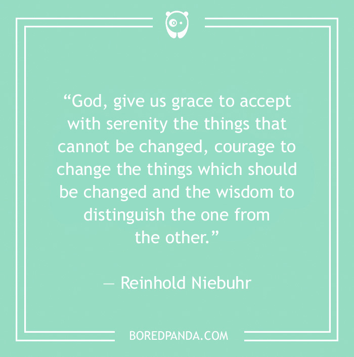Reinhold Niebuhr quote on acceptance 