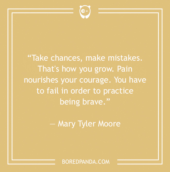 Mary Tyler Moore quote on making mistakes 