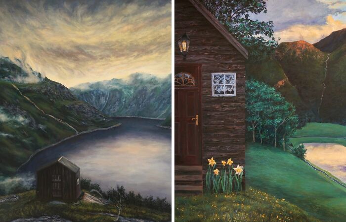 Human Hideaways: Paintings That Bring In Childhood Wonder (10 Pics)