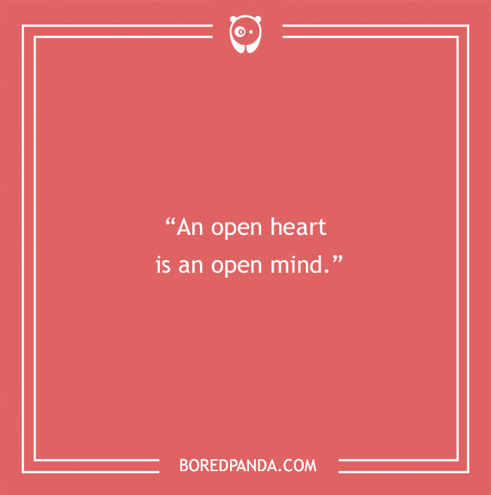 Dalai Lama quote on open heart
