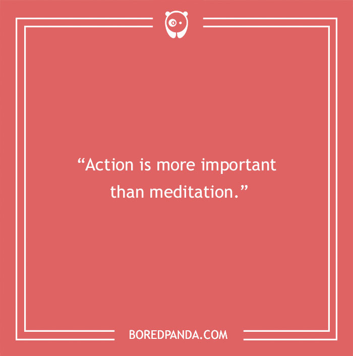 Dalai Lama quote about action and meditation