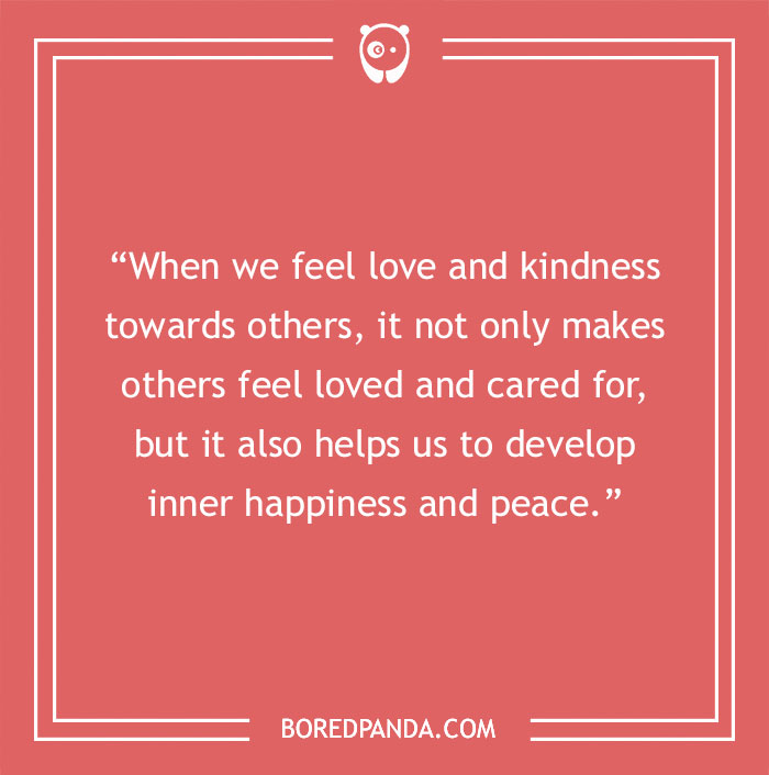 Dalai Lama quote about love and kindness