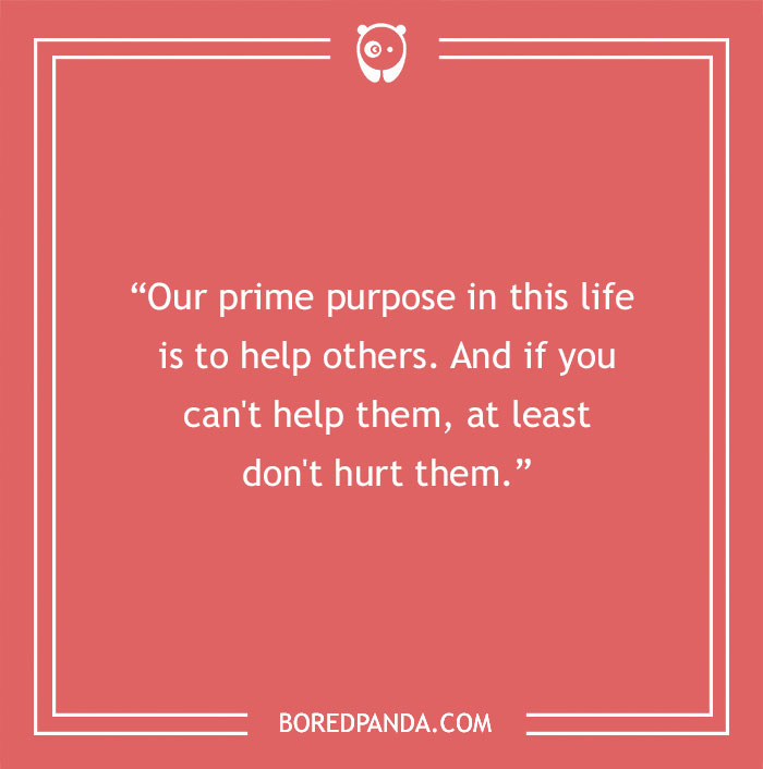 Dalai Lama quote about help others