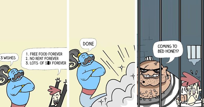 22 Funny Comics With Unexpected Endings That Range From Cute To Dark Humor (New Pics)