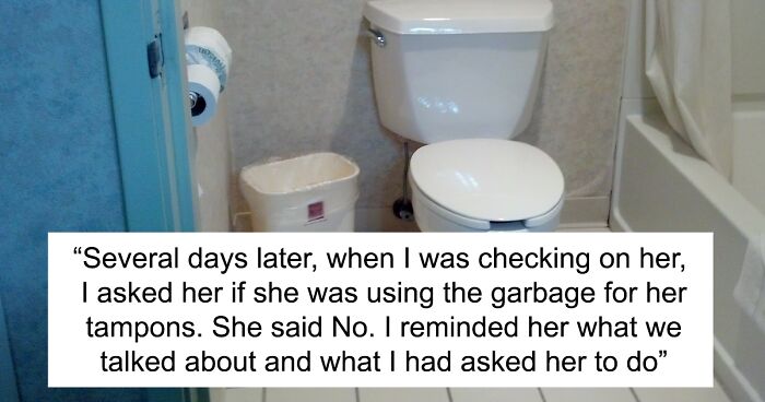 Dad Asks 19YO To Stop Flushing Tampons Down The Toilet Due To Possible Plumbing Issues, Drama Ensues