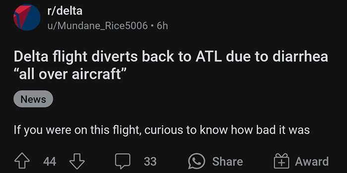 US Flight Is Forced To Ground After A Biohazard Level Of Diarrhea “Through The Plane” US Flight Is Forced To Ground After A Biohazard Level Of Diarrhea “Through The Plane”