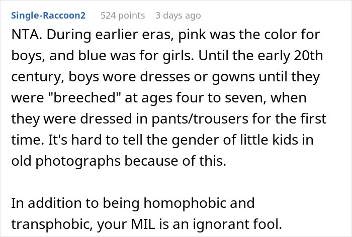 Mom Gets Back At Homophobic MIL By Dressing Her Baby Girl In Blue Every Time She Visits