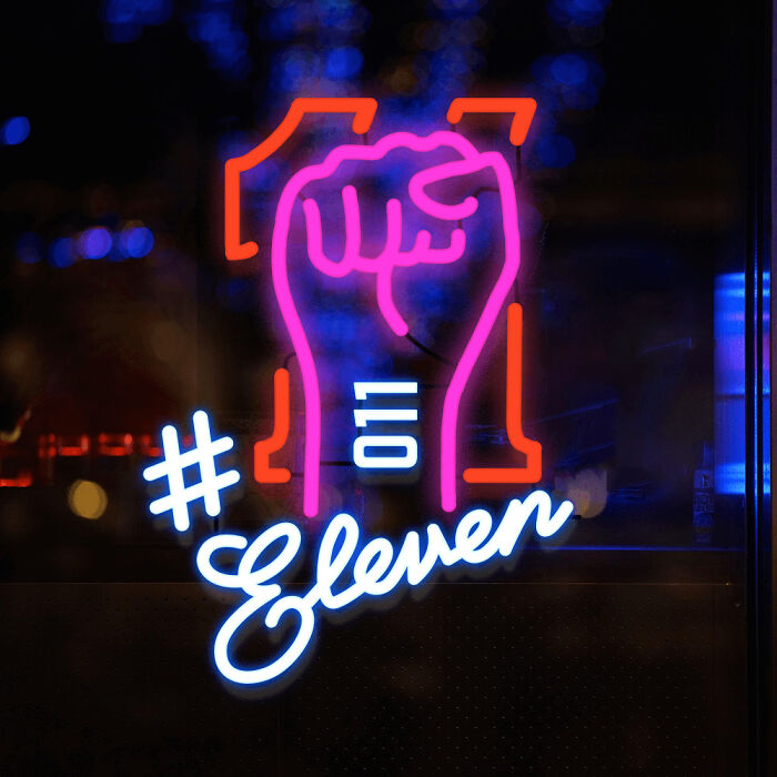 "Bar Eleven" pub sign, inspired by "Stranger Things"