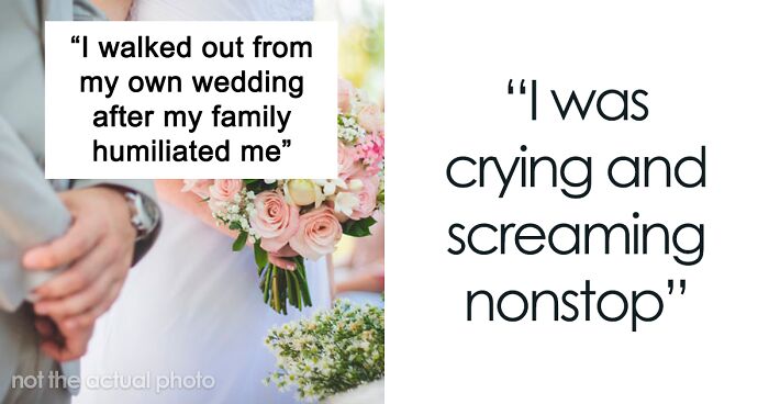 Bride Sobs After “Degrading” Pictures Get Shown At Wedding, Walks Out After Mom’s Speech