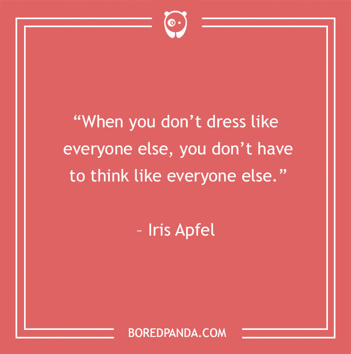Iris Apfel about style