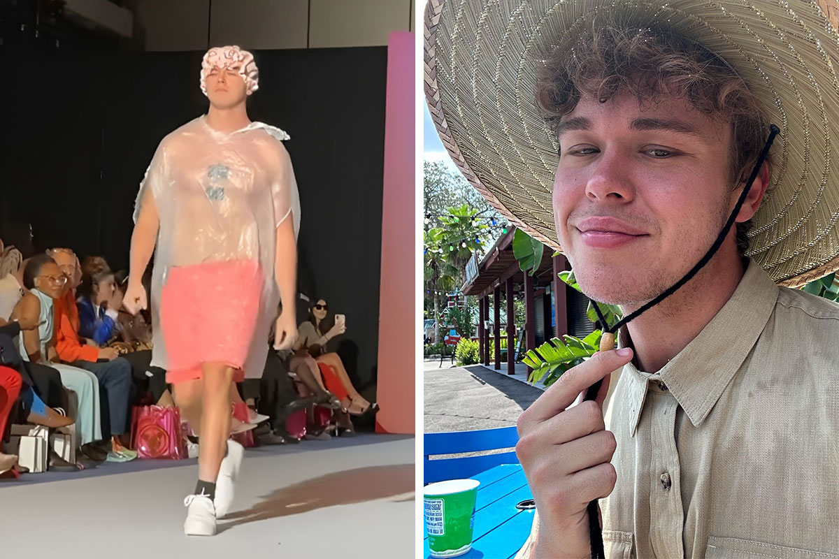 Fashion Week Impostor Goes Viral As He Catwalks Wearing A Trash Bag And No  One Notices