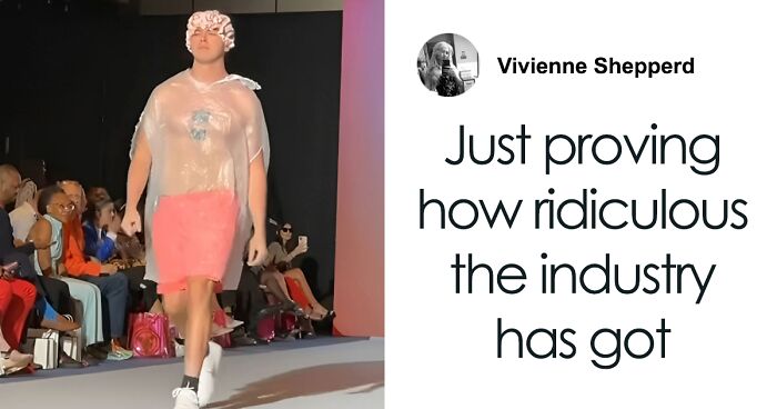 Fashion Week Impostor Goes Viral As He Catwalks Wearing A Trash Bag And No One Notices