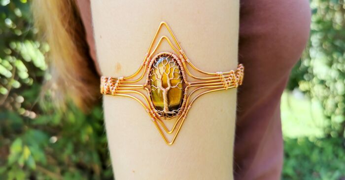 I Used Ten Meters Of Copper Wire To Make This Piece Of Jewelry (7 Pics)