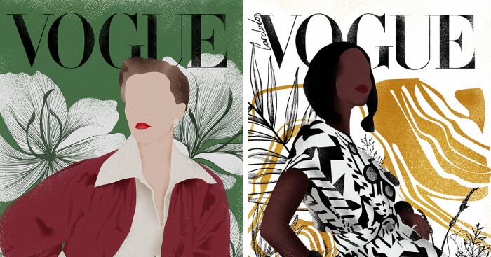 I Created Illustrations Inspired By Vogue Covers