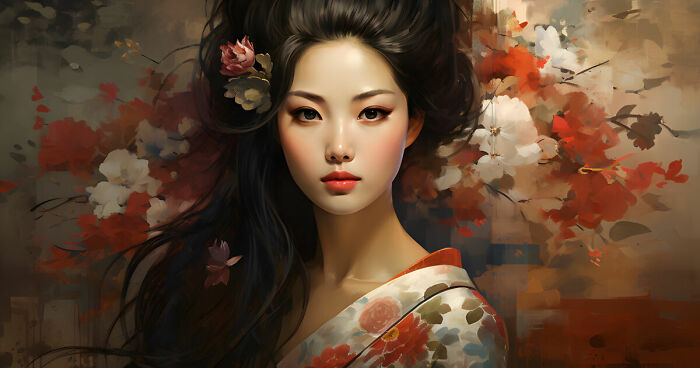 Pictures Of Asian Women I Re-Imagined Using AI