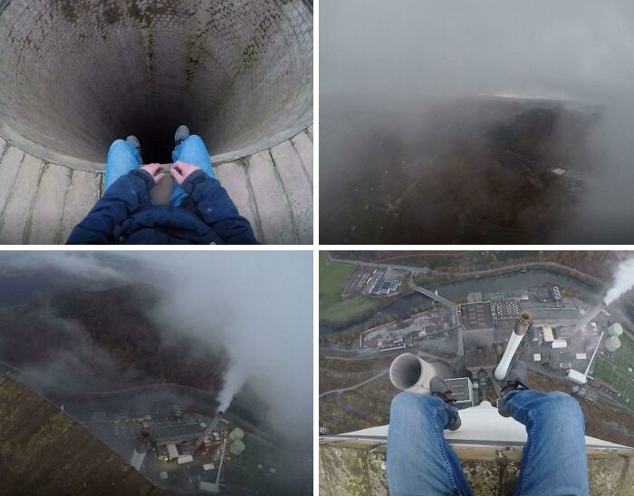 Another Time On A Abandoned Chimney. Almost 1000 Feet Tall. Germany