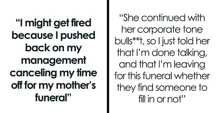 Woman Receives Notice One Month Later That Days Off She Had Confirmed For Mom’s Funeral Are Denied