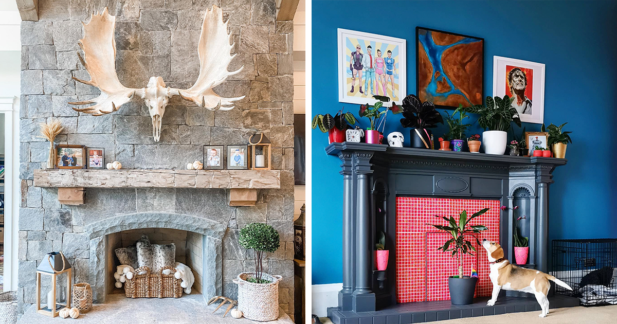 30 Tips to DIY and Decorate Your Fireplace Mantel Shelf