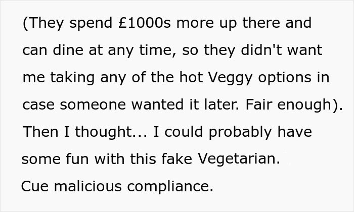 Flight Attendant Maliciously Complies With Fake Vegetarian’s Order, Makes Him Regret His Lies