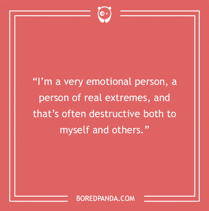 Freddie Mercury quote on being emotional