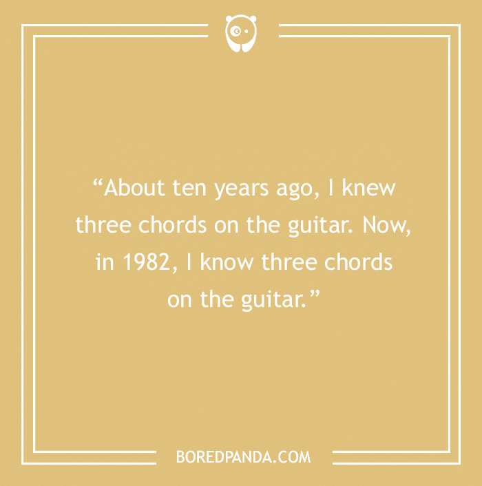 Freddie Mercury quote about knowing three guitar chords