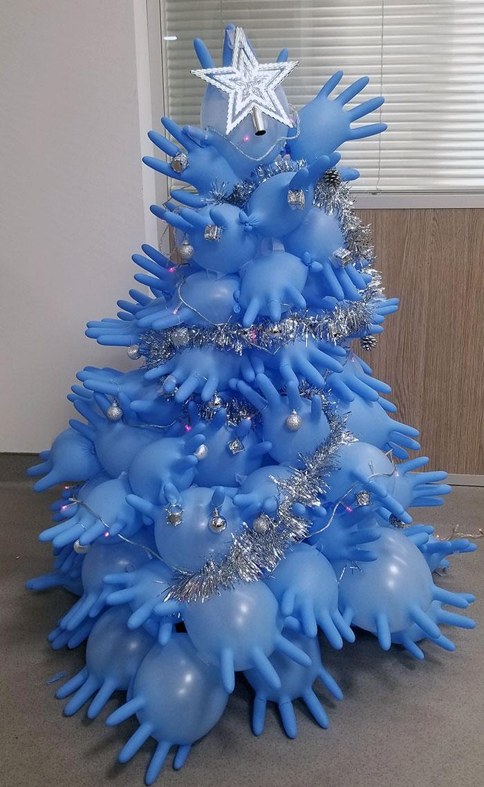 Our Low-Budget Hospital Christmas Tree