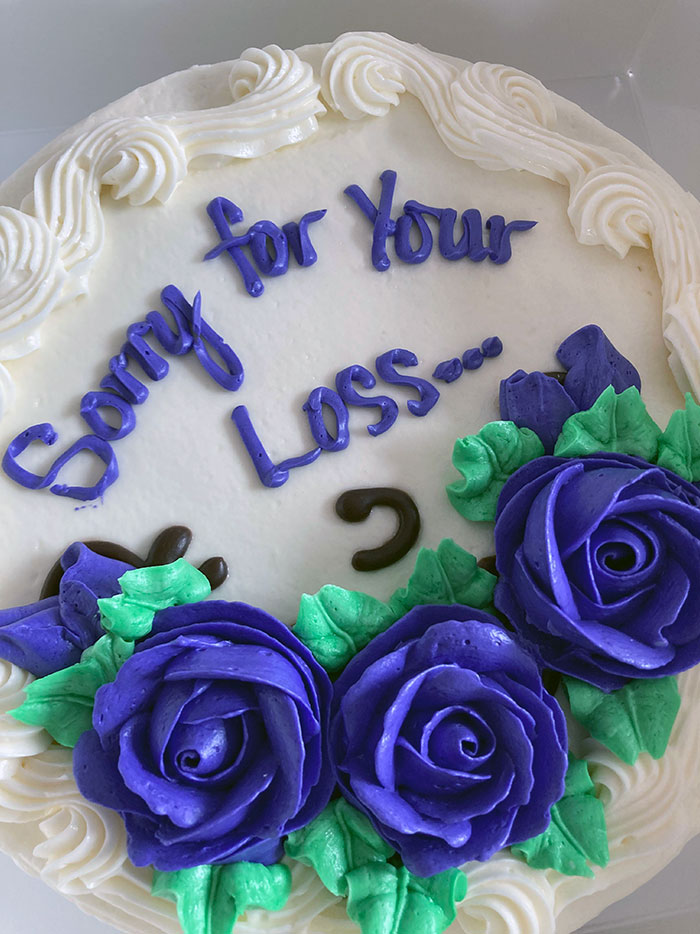 Coworker’s Last Day Today. He Brought In Cake To Say Goodbye