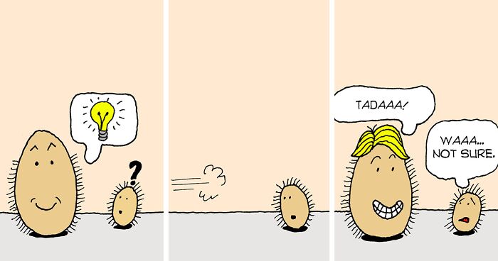 My Comic Series Tells Stories Of A Duo Of Lazy Hairy Potato Friends