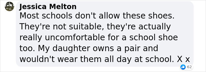 Parent Stunned After Daughter Gets Sent Home From School For Wearing $130 Vivienne Westwood Shoes Parent Stunned After Daughter Gets Sent Home From School For Wearing $130 Vivienne Westwood Shoes