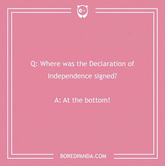 history joke about the declaration of independence