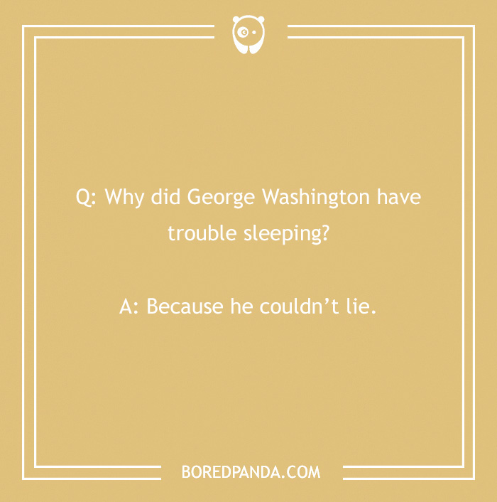 history joke about george washington