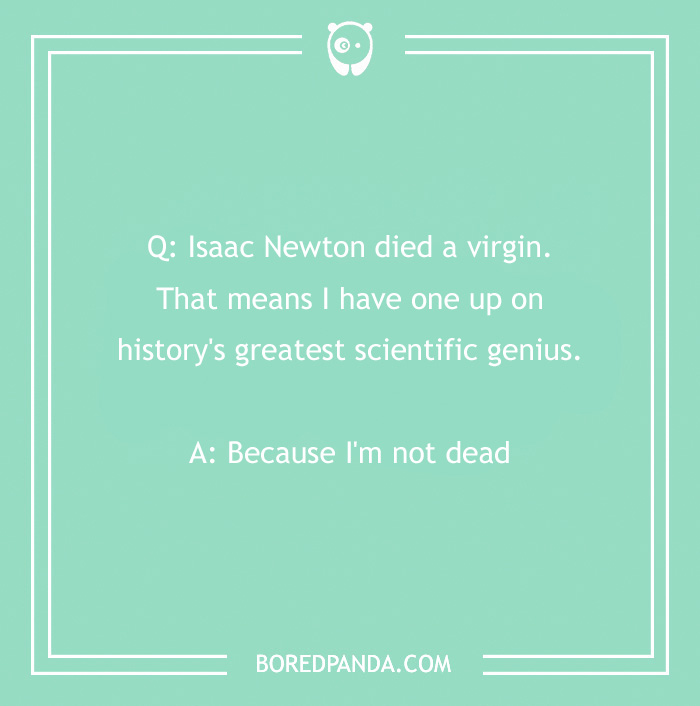 history joke about isaac newton