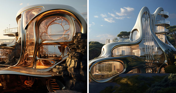 14 Homes That I Designed Inspired By The Characteristics Of Musical Instruments With The Help Of AI