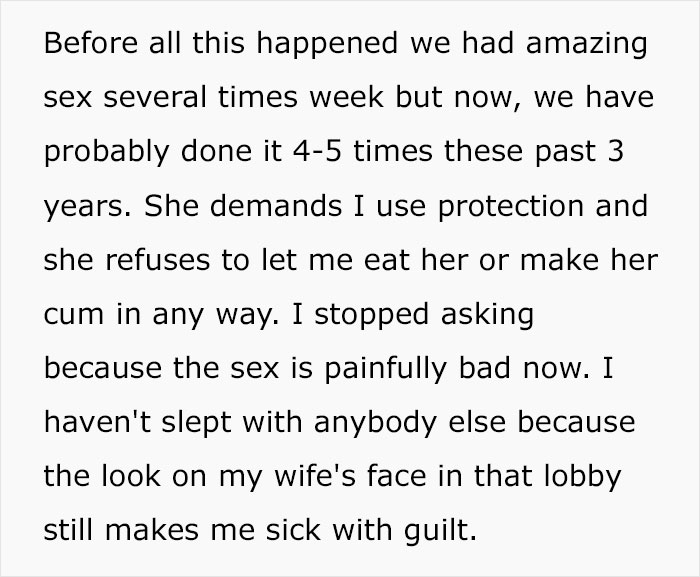 Cheating Husband Gets Caught, Wife Proposes Open Marriage And Now He "Lives In Agony" Every Day Cheating Husband Gets Caught, Wife Proposes Open Marriage And Now He "Lives In Agony" Every Day