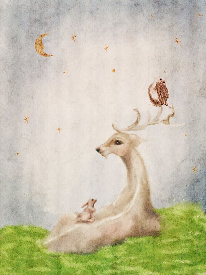 The Goblincore Watercolor Paintings That I Made For The New Rpg (5 Pics)