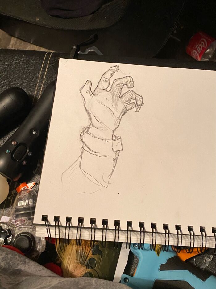 Probably This Hand I Drew For Art Class,