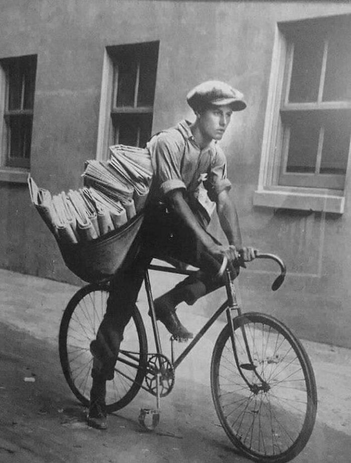 1920′s Newspaper Boy In San Francisco, California