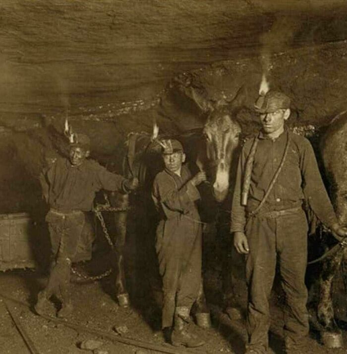 Young Coal Miners Deep Underground In Gary, West Virginia, 1908