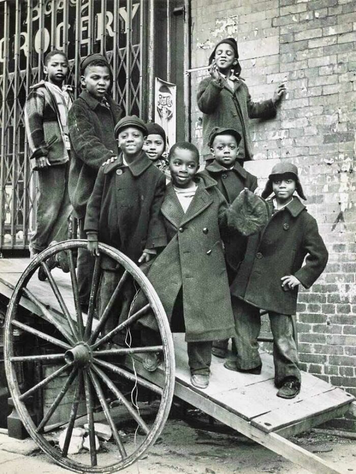 Children Playing On A Cart In Harlem, New York, 1920s