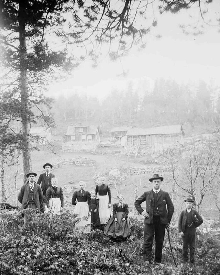 Gente de la Noruega rural, 1900 aprox.