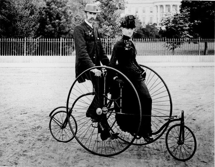 Couple On A Quadracycle, 1886