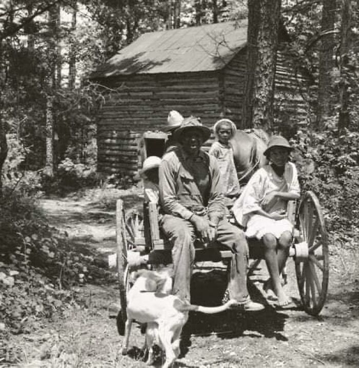 Sharecropper And His Children, North Carolina, 1939