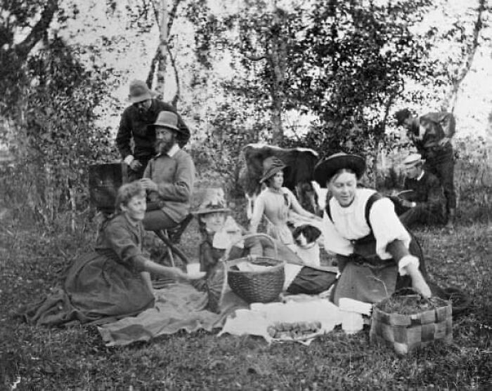 Friends Having A Picnic 137 Years Ago!