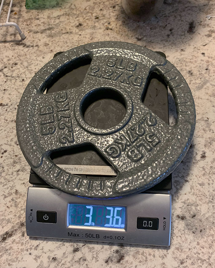 Was Suspicious Of My “5 Lb” Plate Set