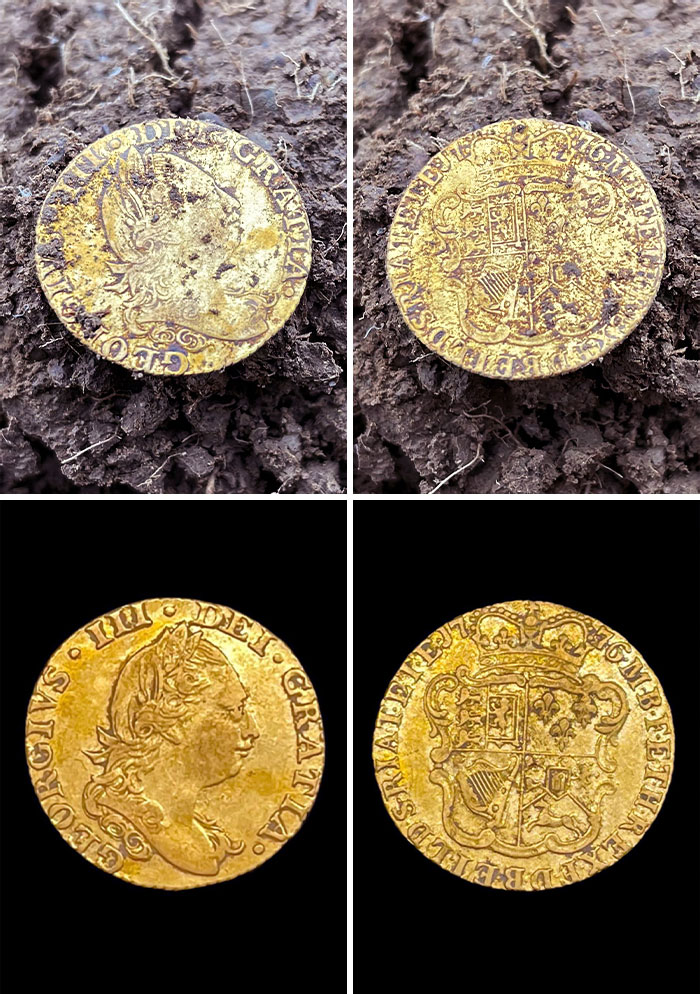Found My First Gold Coin Whilst Metal Detecting (George III, 1776, Half Guinea)