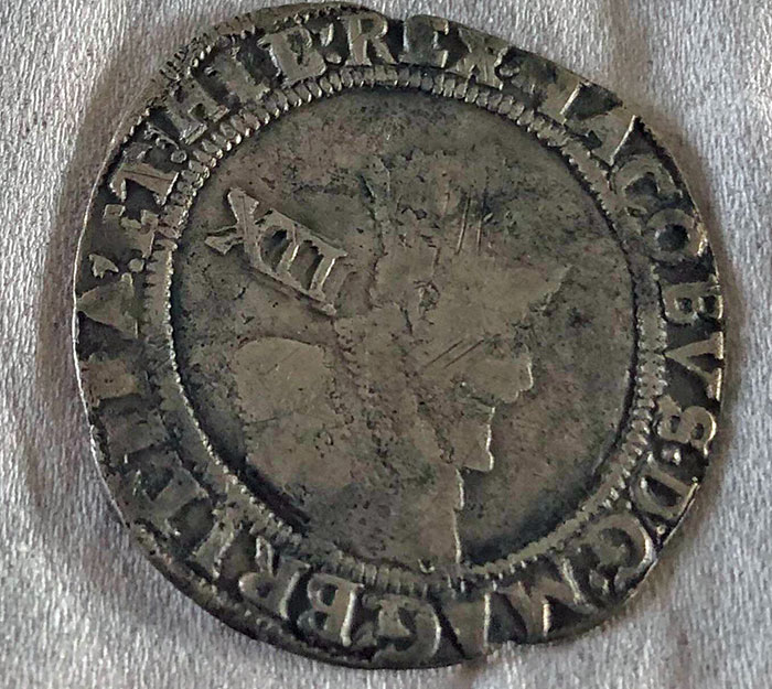 A James 1st Silver Shilling. Over 400-Years-Old. Found While Metal Detecting