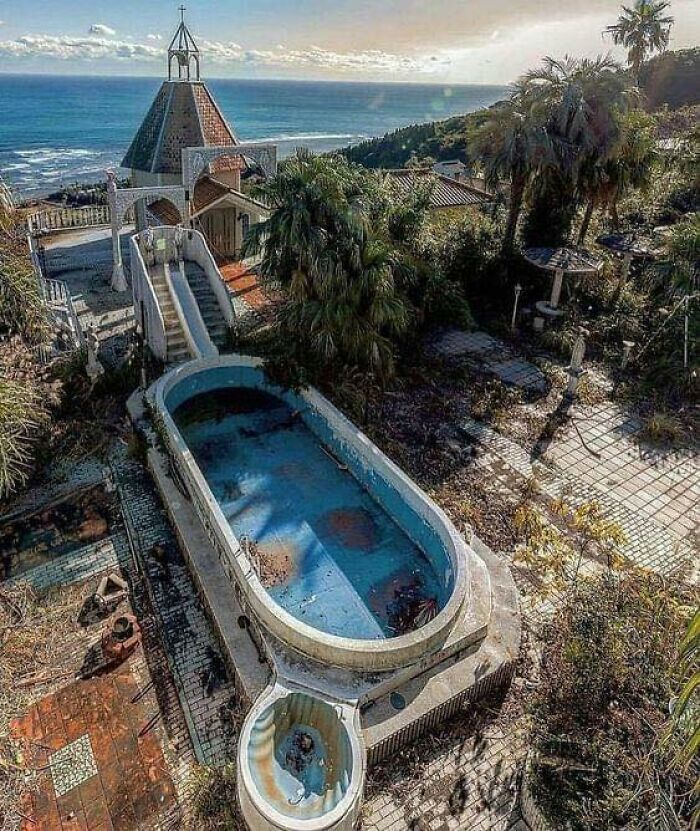 Abandoned Mansion With Pool