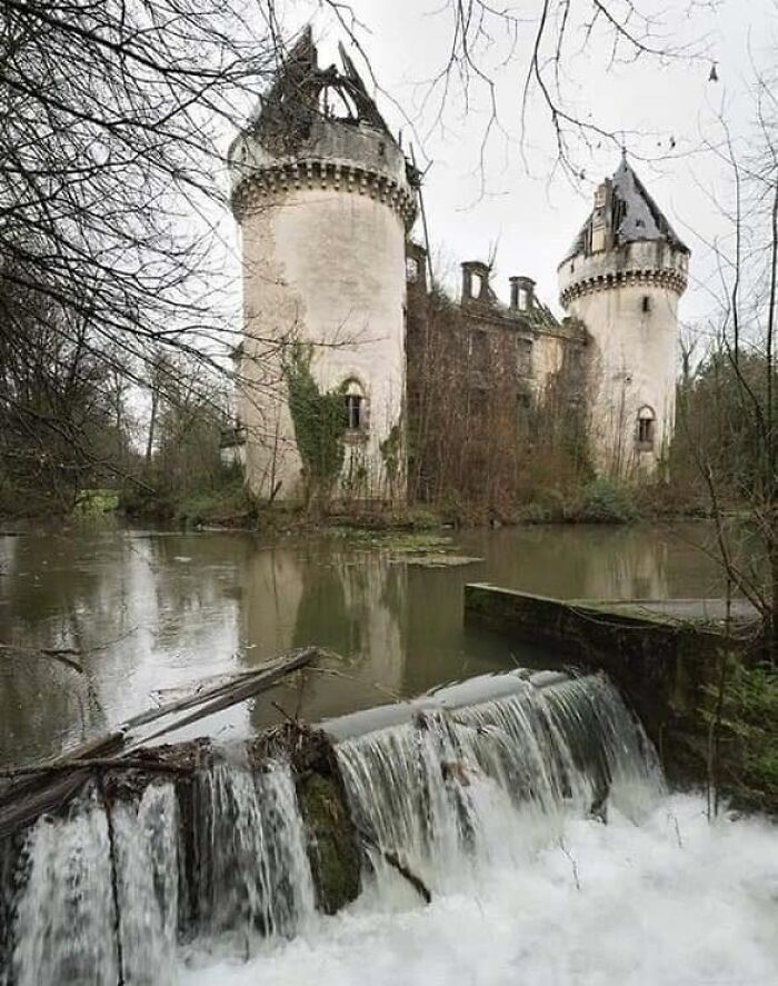 French Castle In Total Decay
