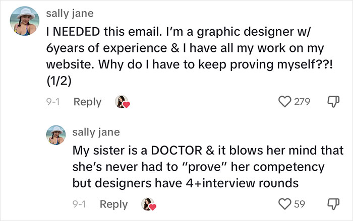 Woman Shows How Companies Try To Steal Creative Ideas From You